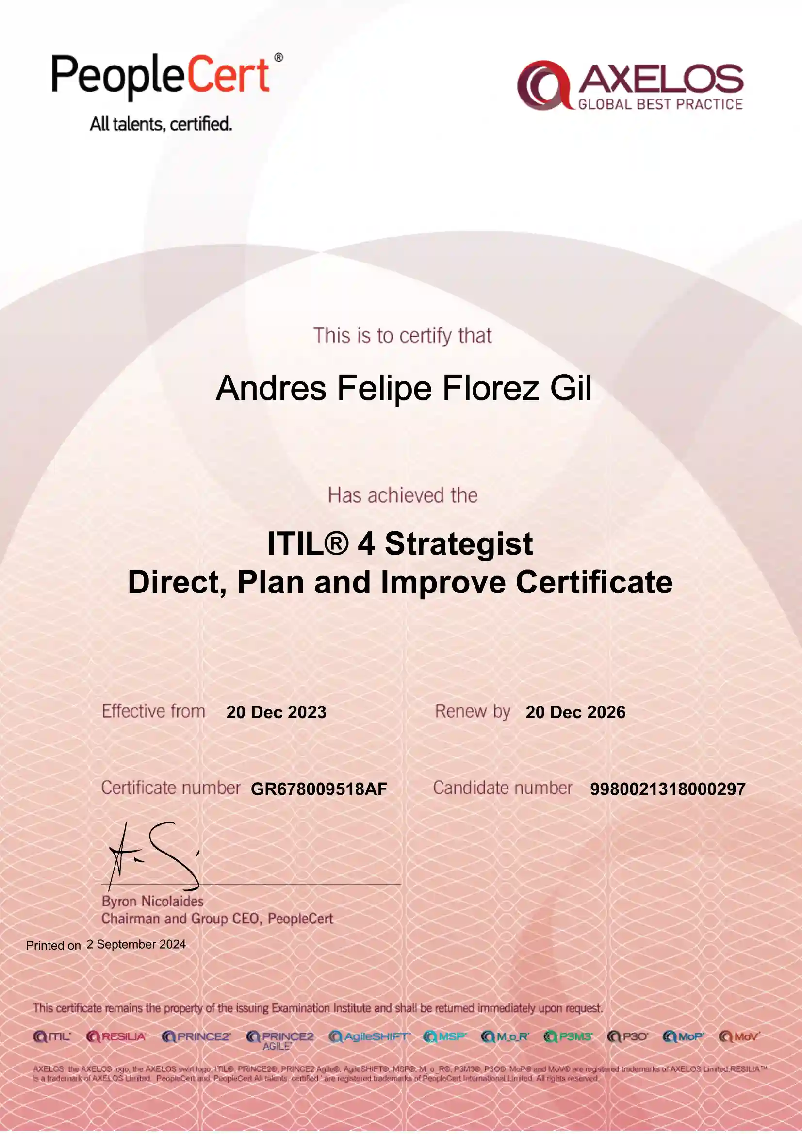 ITIL® 4 Strategist